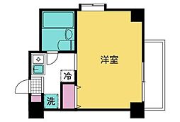 ドミネ21台町 ワンルームの間取図画像