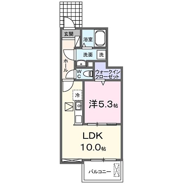 シャトレーBAN 105｜神奈川県大和市下鶴間(賃貸アパート1LDK・1階・37.97㎡)の写真 その2