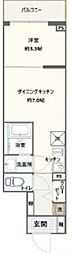 FRONTIER TAPP横浜大口 1DKの間取図画像