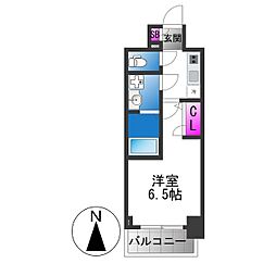 大阪市生野区巽西4丁目マンション 1Kの間取図画像