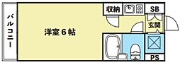 クリオール明大前 ワンルームの間取図画像