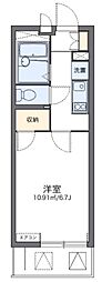 ベルファム 1Kの間取図画像