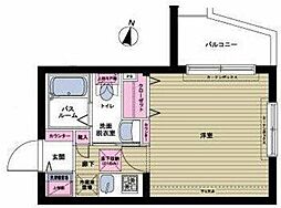 フェニックス中野新橋パインアイル 1Kの間取図画像