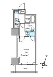 ルフォンプログレ渋谷ヒルトップ 1Kの間取図画像