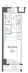 AZEST上板橋 1Kの間取図画像
