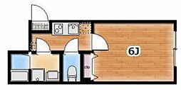 ノエルレジデンス 1Kの間取図画像