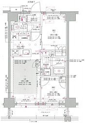 オープンレジデンシア新宿ザ・ハウス 2LDKの間取図画像
