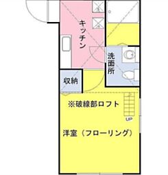 ステージ東立石 1Kの間取図画像