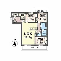 サザンブライト碩田 A0204 ｜ 大分県大分市泉町9-1（賃貸マンション3LDK・2階・80.52㎡） その2