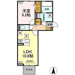 タイムズ・スクエアV Three 1LDKの間取図画像