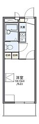 レオパレスエスタ 1Kの間取図画像