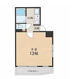 Lux 1Kの間取図画像