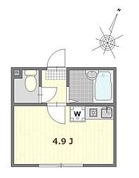 サザンロード新小岩 ワンルームの間取図画像