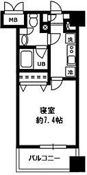 レジディア四谷三丁目 1Kの間取図画像