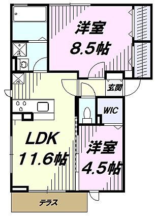 アベニール一番町_間取り_1