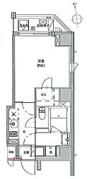 crealpremier浅草橋 1Kの間取図画像