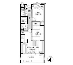 ヴィルヌーブ片瀬江ノ島 2LDKの間取図画像