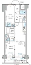 パークアクシス文京本郷 1SLDKの間取図画像