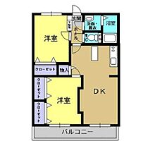 ロイヤルハイツ 205 ｜ 熊本県玉名市築地（賃貸マンション2LDK・2階・56.76㎡） その2