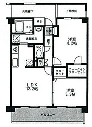 ティアヴェール 2LDKの間取図画像