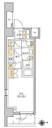 グレーシアフィット羽沢横浜国大 1Kの間取図画像