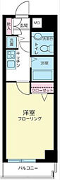 メゾン・ド・ヴィレ目黒 1Kの間取図画像