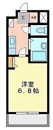 ベルスーズ 1Kの間取図画像