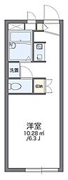 レオパレスファーレ 1Kの間取図画像