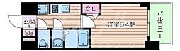 プレサンス新大阪ジェイズ 1Kの間取図画像