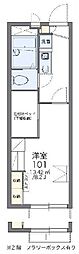 レオパレス宮野木 1Kの間取図画像
