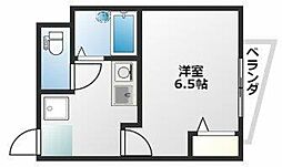 BILANCIA 3階1Kの間取り