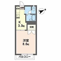 ハイム・ハマ 206 ｜ 岩手県花巻市星が丘１丁目12-22（賃貸アパート1K・2階・28.00㎡） その2