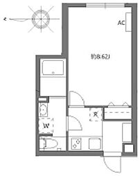 セレヌコート池袋本町 1Kの間取図画像