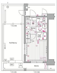 ガーラ・ヴィスタ横濱西口 1Kの間取図画像