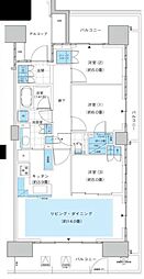HARUMIFLAGPARKVILLAGEB棟 3LDKの間取図画像