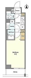 ラ・メゾン川崎六番館 1Kの間取図画像