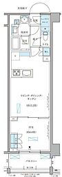 パークアクシス文京本郷 1LDKの間取図画像