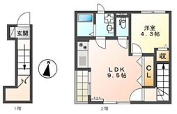 ゼアーズ2 1LDKの間取図画像