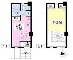 エポック・ASA 1DKの間取図画像