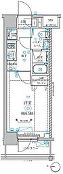 リルシア横濱東 1Kの間取図画像