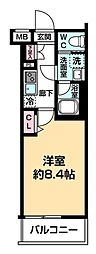 アイルグランデ押上ノースドゥーエ 1Kの間取図画像