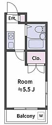 ダイヤマンション 1Kの間取図画像