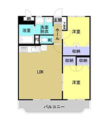 インフィニティ 2LDKの間取図画像