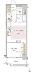 アーバネックス銀座東3 1LDKの間取図画像