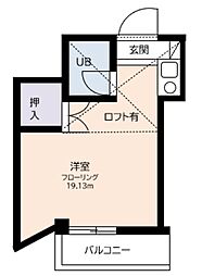 ハイム亀戸 ワンルームの間取図画像