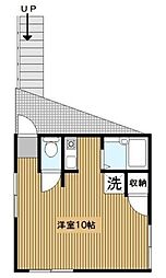 第3野本ビル ワンルームの間取図画像