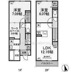 グラナーデ高井戸東 1階2SLDKの間取り