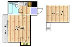 ジュネパレス松戸第104 1Kの間取図画像