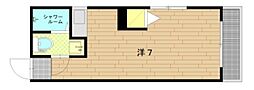 東宏ハイム西新宿 ワンルームの間取図画像