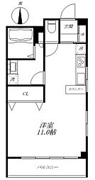 マンション丸中 ワンルームの間取図画像
